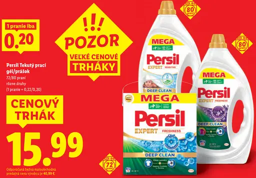 Persil Tekutý prací gél/prášok/kapsuly