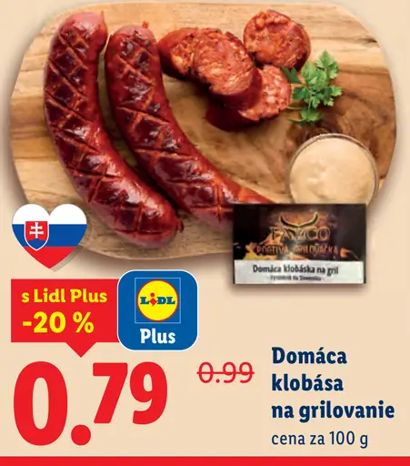 Domáca klobása na grilovanie