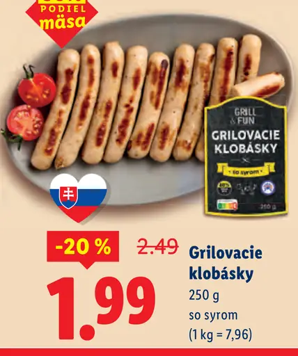 Grill & Fun Grilovacie klobásky
