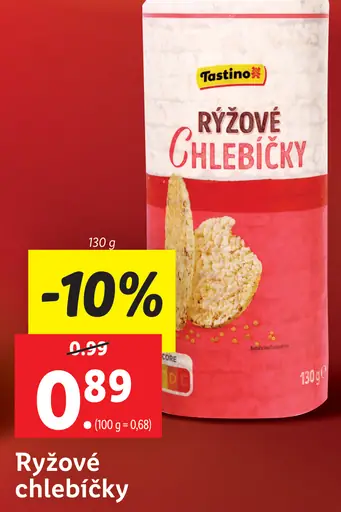 Tastino ryžové chlebíčky