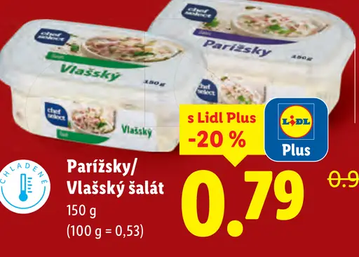 Parížsky/Vlašský šalát