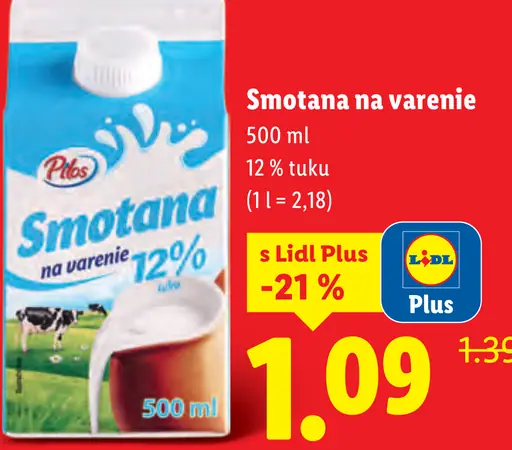 Smotana na varenie