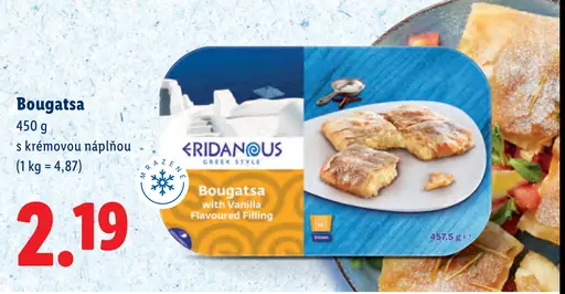 Eridanous Bougatsa s krémovou náplňou