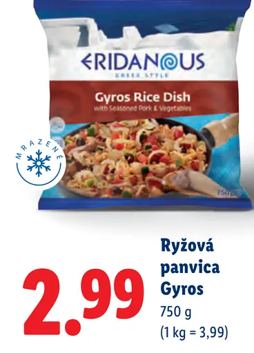 Eridanous Ryžová panvica Gyros