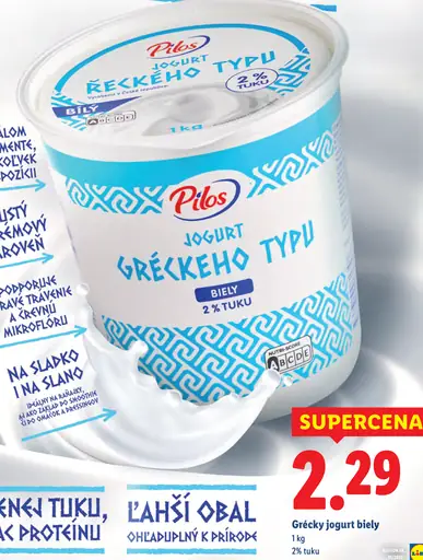 Pilos Grécky jogurt biely
