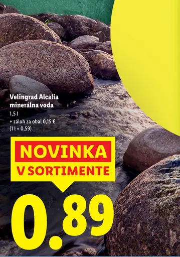 Velingrad Alcalia minerálna voda