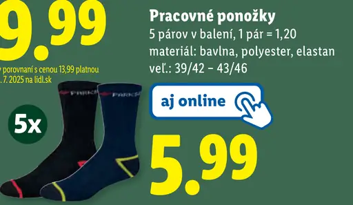Pracovné ponožky