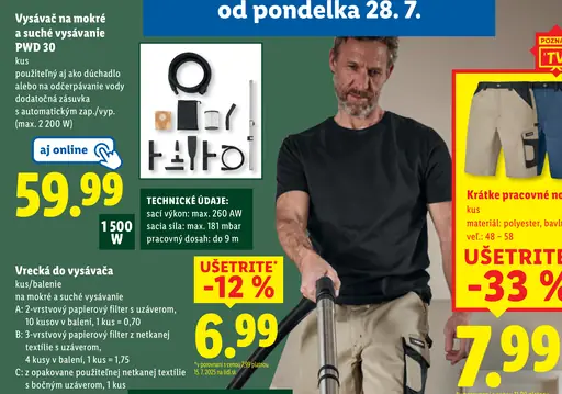 Vysávač na mokré a suché vysávanie PWD 30