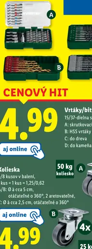 Parkside Vrtáky/bity