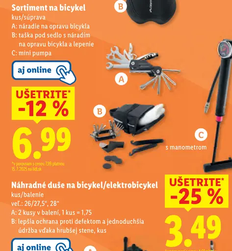Crivit Sortiment na bicykel