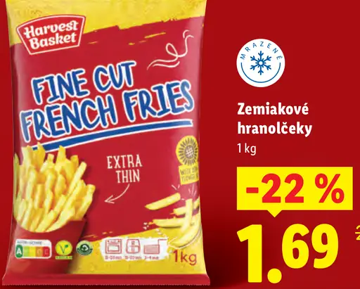 Harvest Basket Zemiakové hranolčeky extra thin