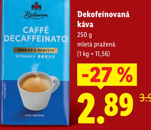 Bellarom Dekofeinovaná káva
