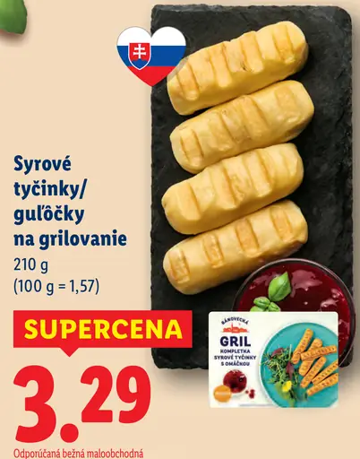 Syrové tyčinky na grilovanie