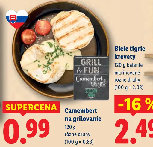 Camembert na grilovanie