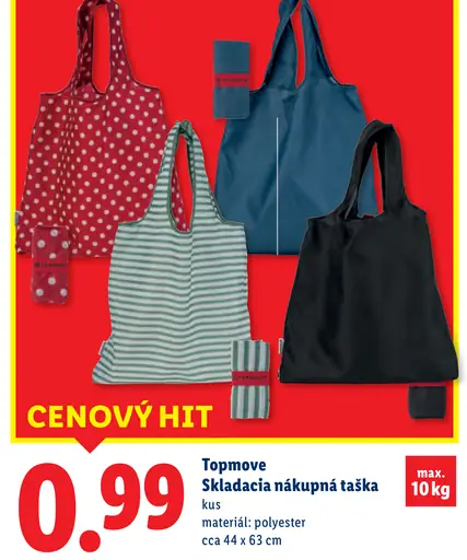 Topmove Skladacia nákupná taška
