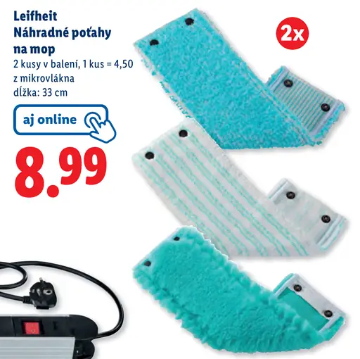 Leifheit Náhradné poťahy na mop