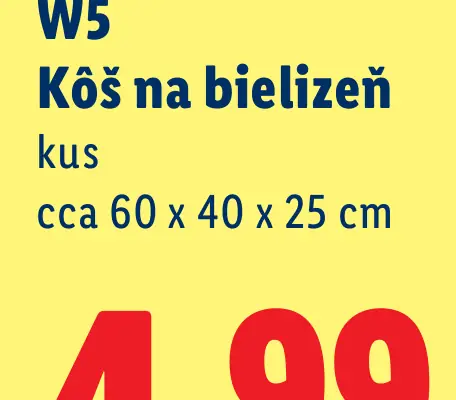 W5 Kôš na bielizeň