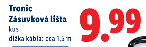 Tronic Zásuvková lišta