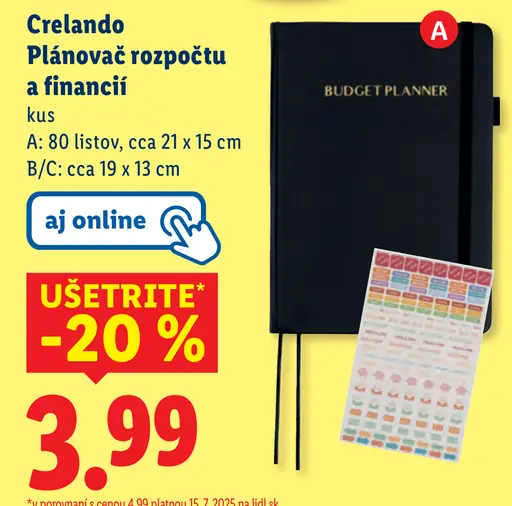Crelando Plánovač rozpočtu a financií