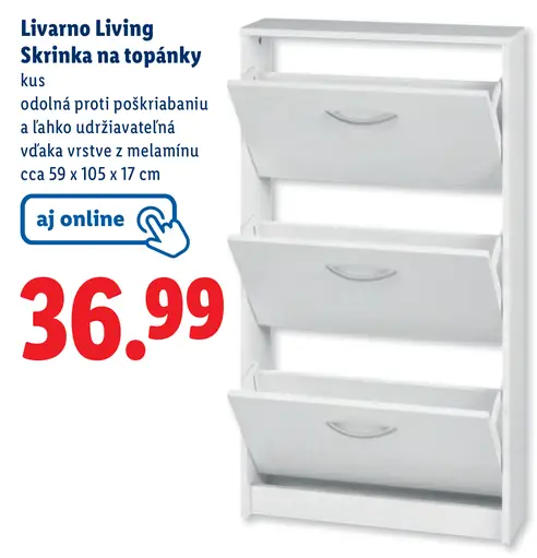 Livarno Living Skrinka na topánky