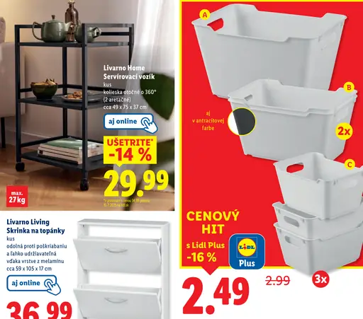 Livarno Home Servírovací vozík