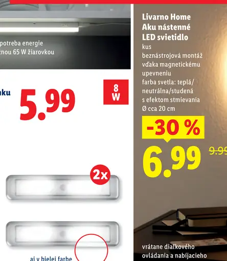 Livarno Home Aku nástenné LED svietidlo