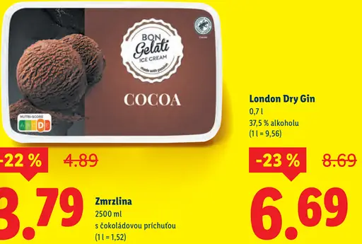 Bon Gelati Zmrzlina s čokoládovou príchuťou