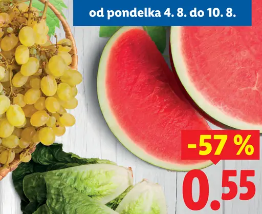 Červená dyňa bezjadierková