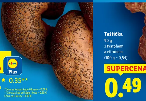Taštička s tvarohom a citrónom