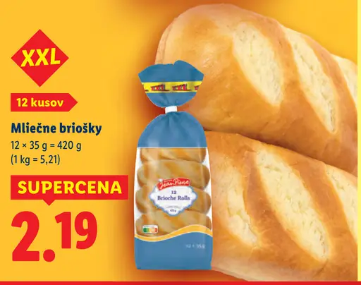Mliečne briošky