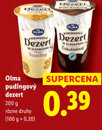Olma Pudingový dezert