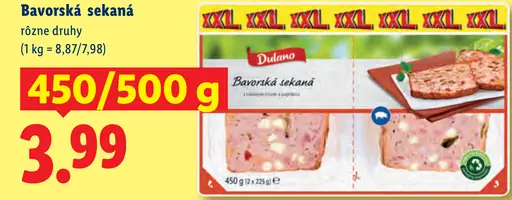 Dulano Bavorské sekané rôzne druhy