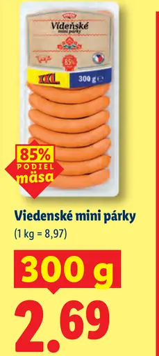Viedenské mini párky