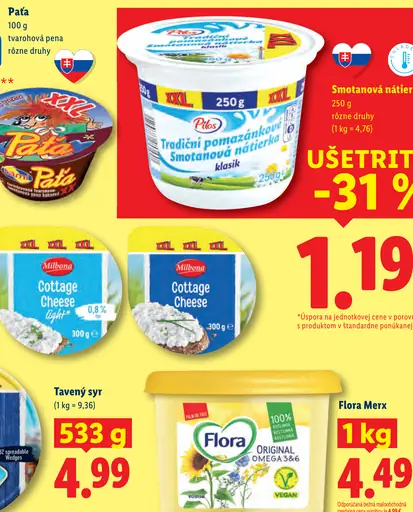 Pilos Tradičná pomazánková Smotanová nátierka