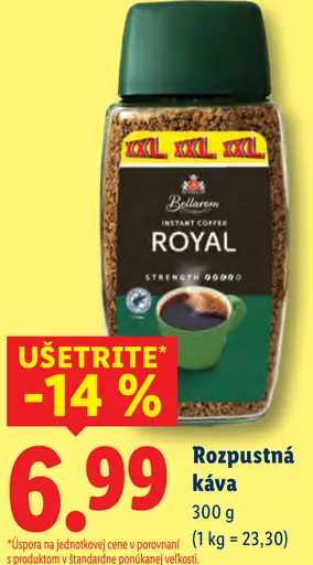 Bell Harmonic Royal instantná káva