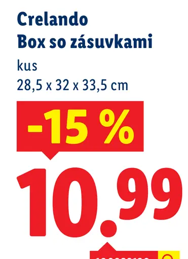 Crelando Box so zásuvkami