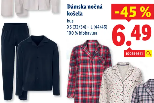 Esmara Dámska nočná košeľa