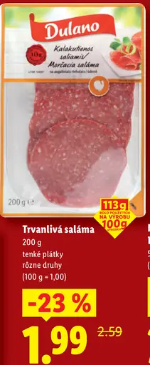 Dulano Delikatesná saláma
