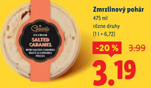Gelatelli Zmrzlinový pohár