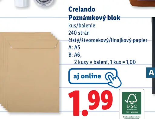 Crelando Poznámkový blok
