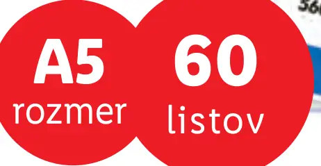 Zošit čistý A5 60 listov