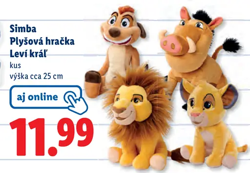 Simba Plyšová hračka Levý kráľ