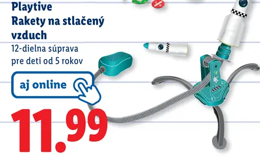 Playtive Rakety na stlačený vzduch súprava