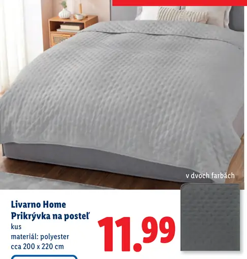 Livarno Home Prikrývka na posteľ