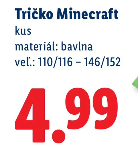 Minecraft Tričko