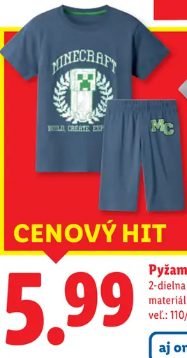 Minecraft Pyžamo