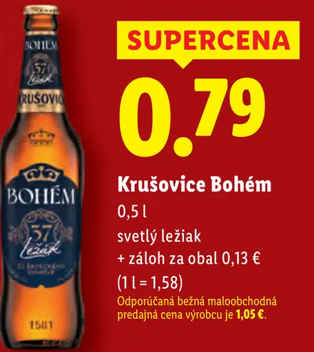 Krušovice Bohem plechovka