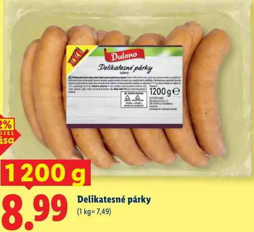 Dulano Delikatestné párky