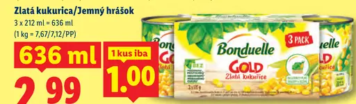 Bonduelle Gold Zlatá kukurica