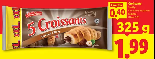 St. Pierre Croissanty s orieškovo-nugátovou náplňou